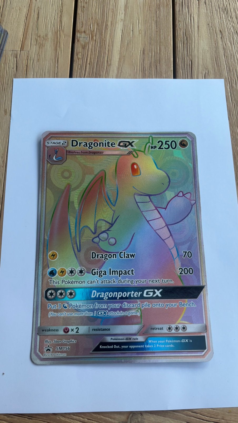 Dragonite SM156 Jumbo, Ophalen of Verzenden, Zo goed als nieuw