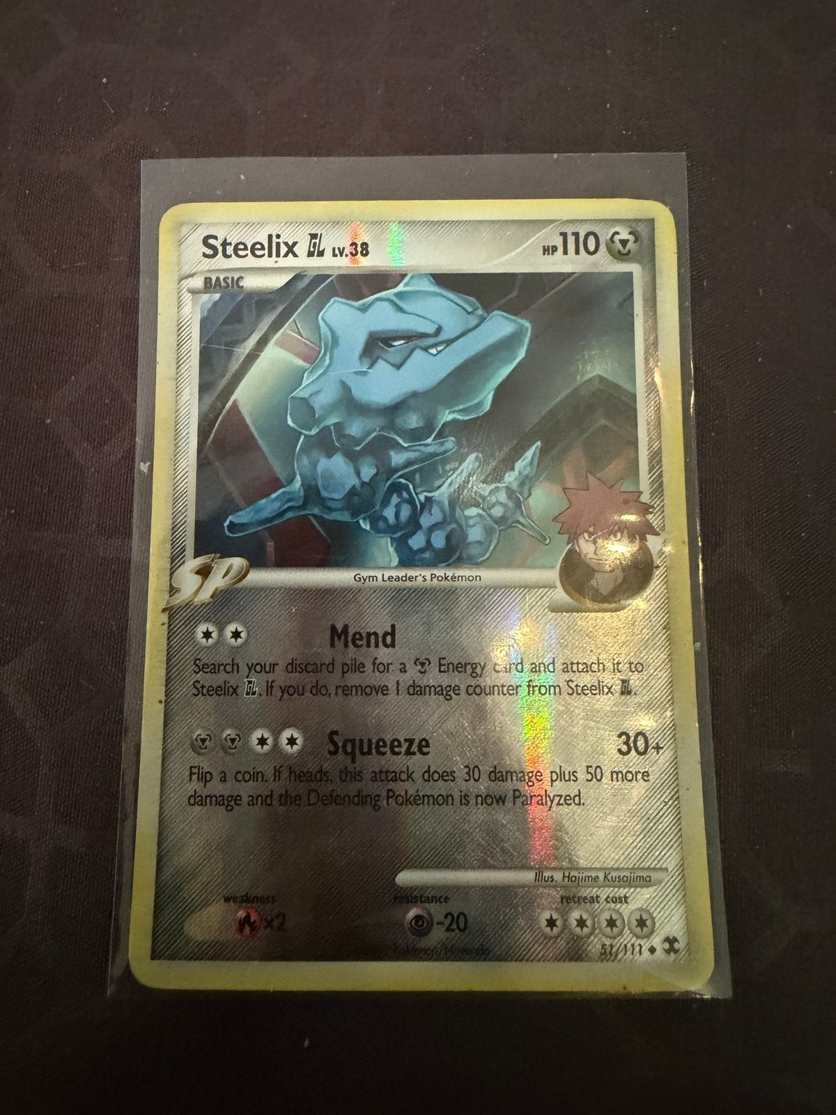 Pokemon Steelix lv 38 51/111 reverse holo, Ophalen of Verzenden, Gebruikt, Losse kaart
