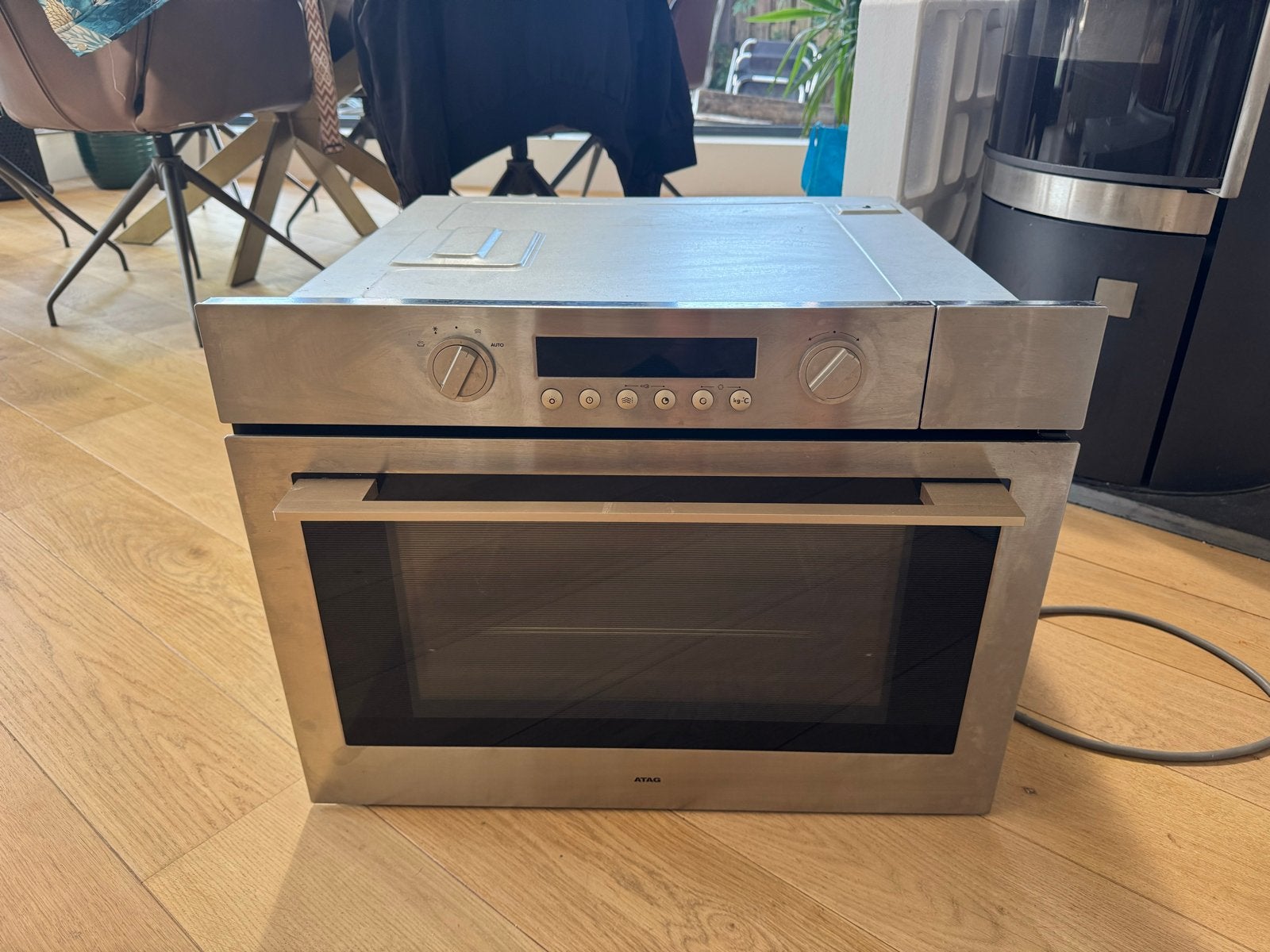 ATAG Inbouw stoomoven, Witgoed en Apparatuur, Ovens, Zo goed als nieuw, Inbouw, Combi-oven, Atag, 45 tot 50 cm, 45 tot 60 cm, Draaiplateau