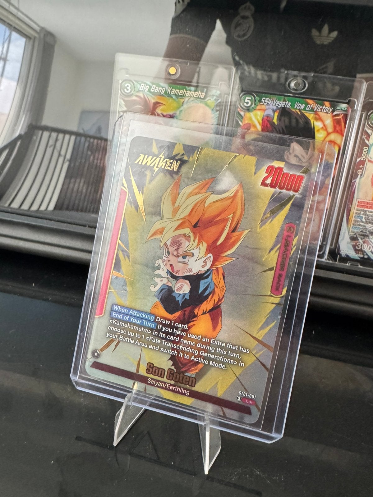 ST01-001 Son Goten Leader rare Engels packfresh, Ophalen of Verzenden, Zo goed als nieuw