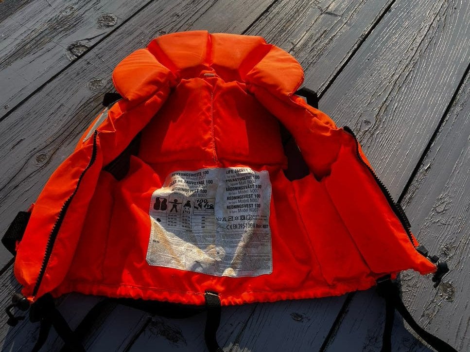 40N Reddingsvest met fluitje voor kinderen 20-30 kg, Ophalen of Verzenden, Gebruikt, Overige typen