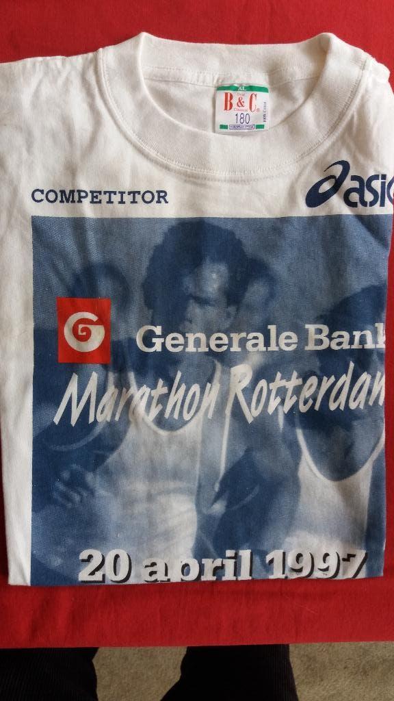 loopshirt marathon rotterdam 1997, Sport en Fitness, Loopsport en Atletiek, Ophalen of Verzenden, Nieuw, Overige typen, Overige merken