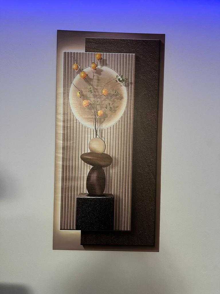 Modern Schilderij met 3D-effect en Abstract Design, Ophalen of Verzenden