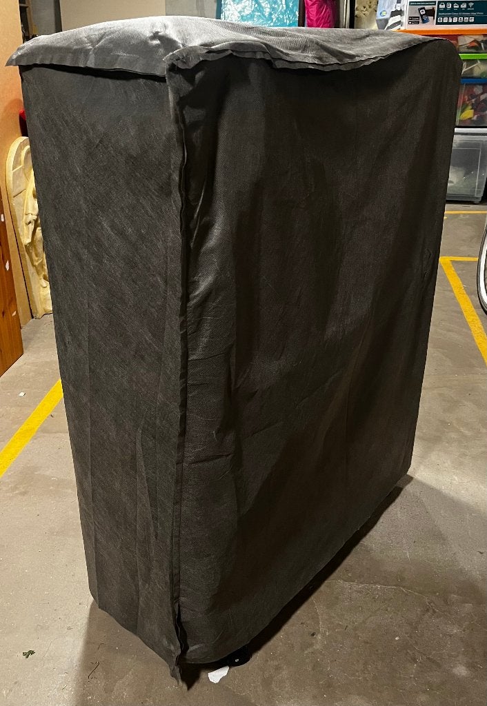 Logeerbed/opklapbed, Ophalen, Verstelbaar, Zo goed als nieuw, 80 cm