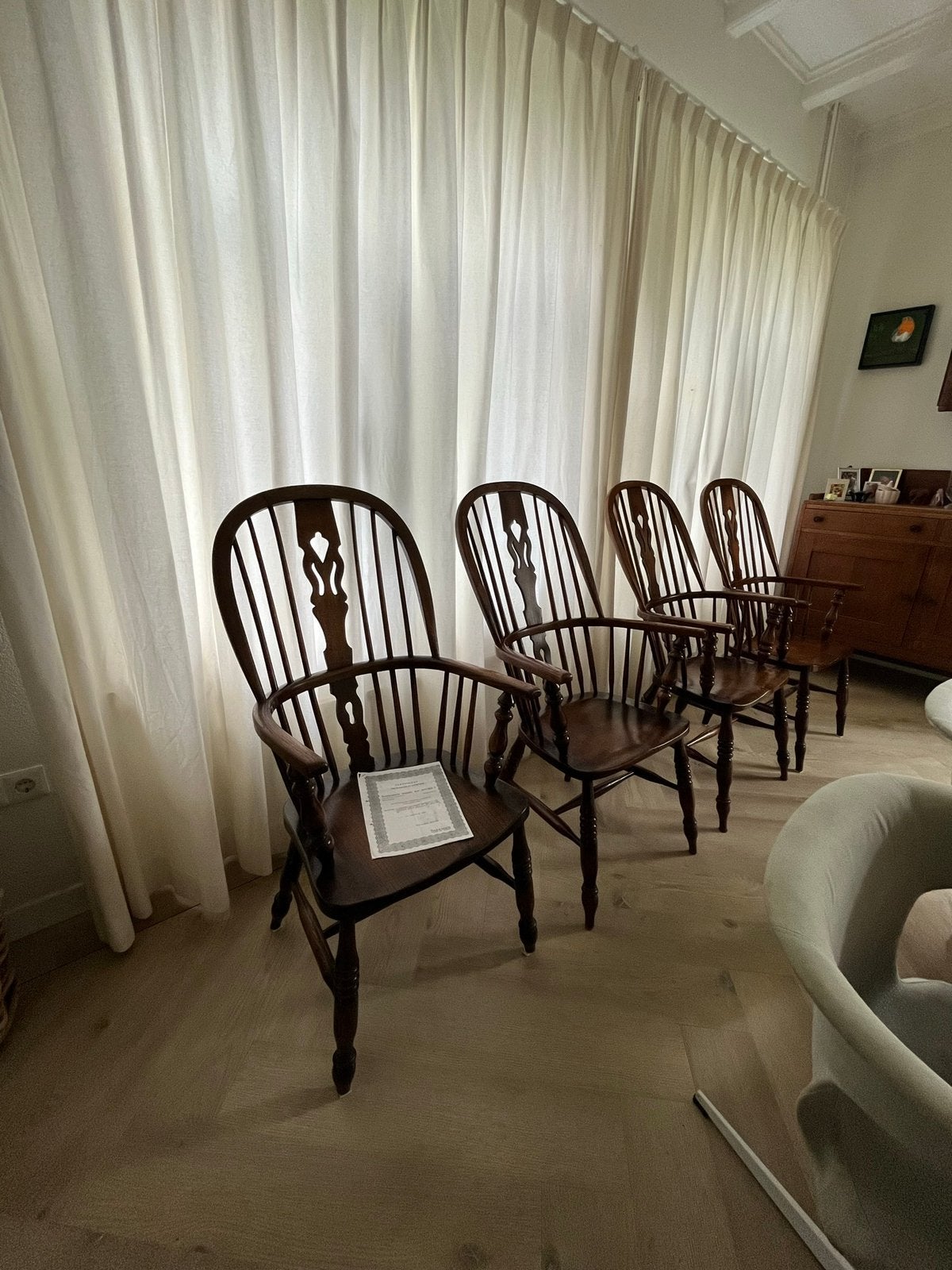 4 Wndsor stoelen met armleuning, Ophalen