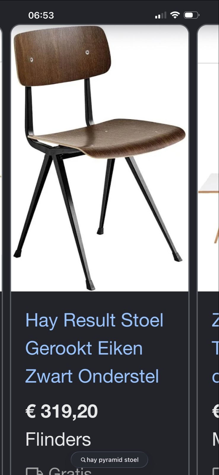 Hay Pyramid stoelen 2 stuks als nieuw, Ophalen, Twee, Bruin, Zo goed als nieuw