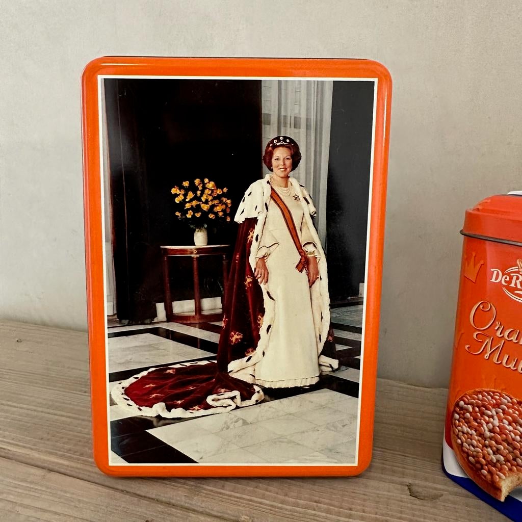 Herdenkingsblik, blik, troonswisseling, koningin Beatrix, Ophalen of Verzenden