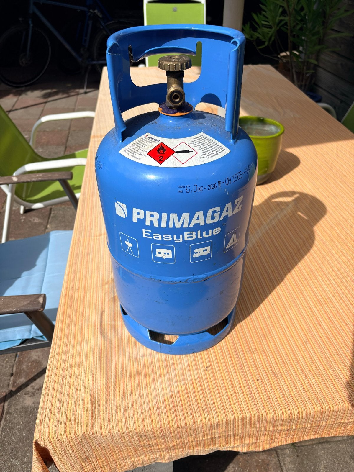 Primagaz EasyBlue gasfles 5kg propaan, Ophalen, Gebruikt