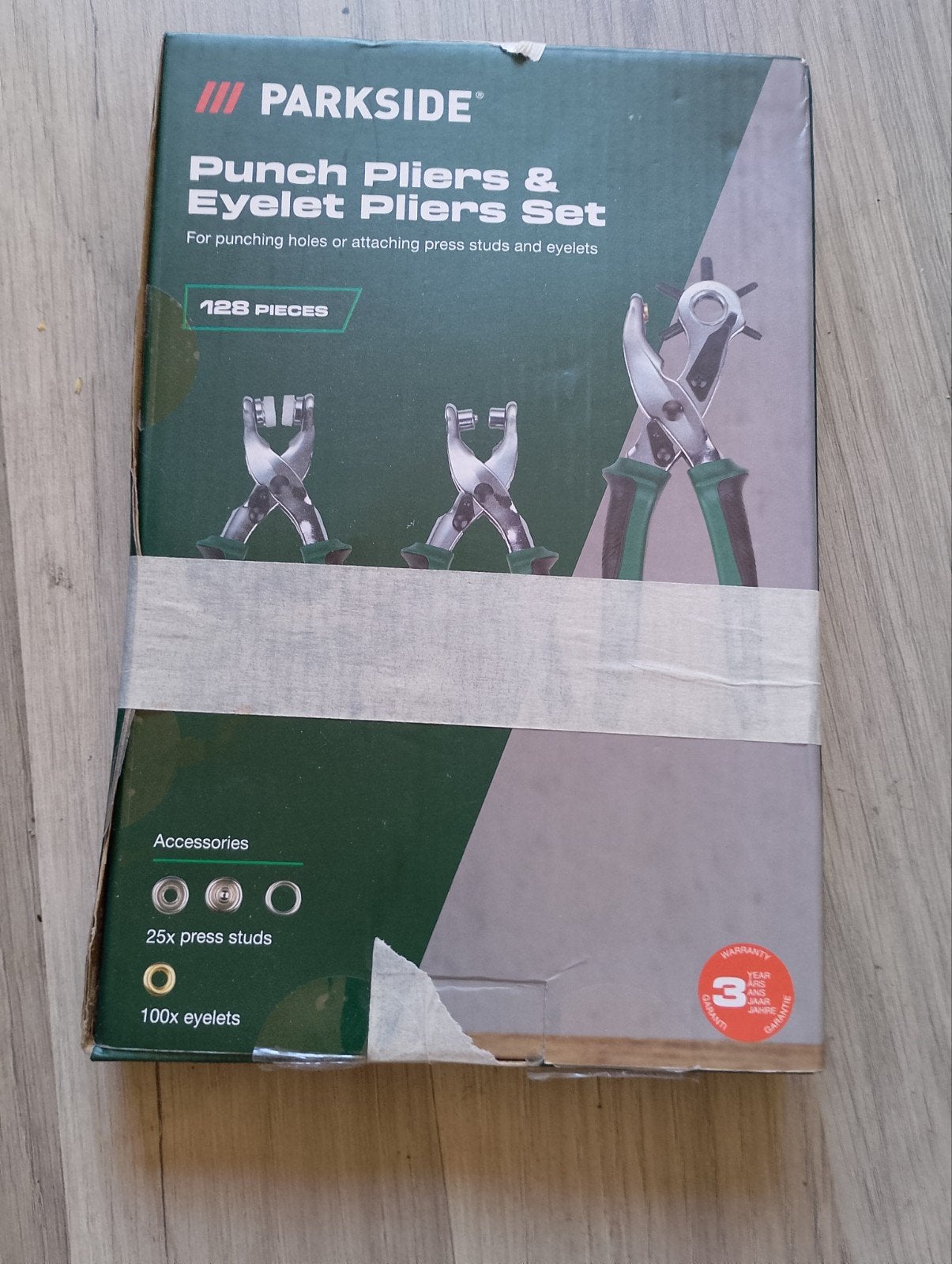 Parkside Pons- en Oogjestang Set - 128-delig, Ophalen, Gebruikt, Tang, Parkside