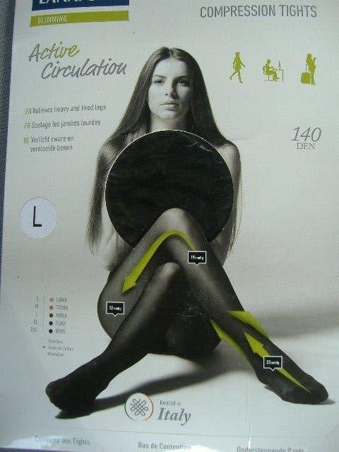 ondersteunende panty zwart maat L, Zwart, Nieuw, Maat 44/46 (L), Panty