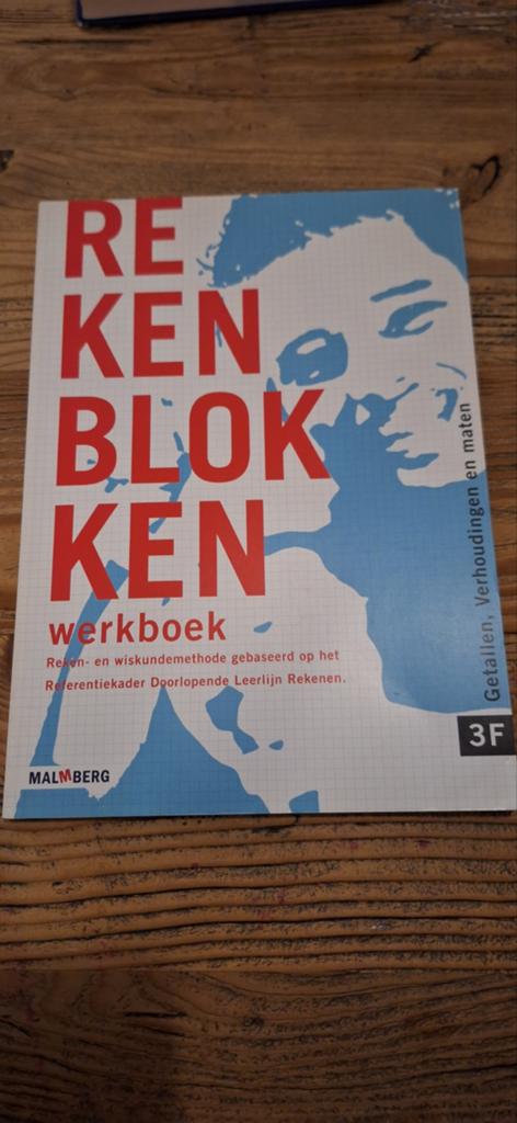 Reken Blokken Werkboek 3F Malmberg, Onbekend, Ophalen of Verzenden, Zo goed als nieuw, Beta