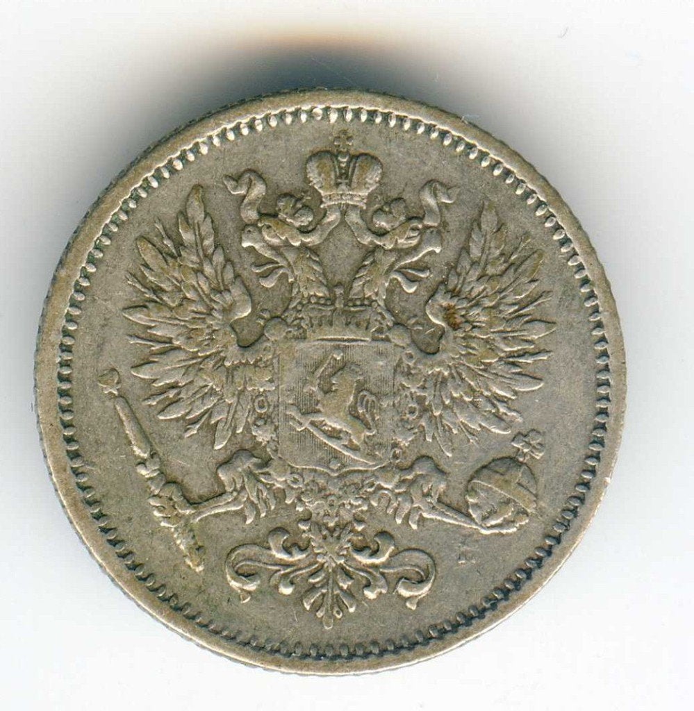 Finland 50 Pennia 1890, Ophalen of Verzenden, Overige landen, Zilver