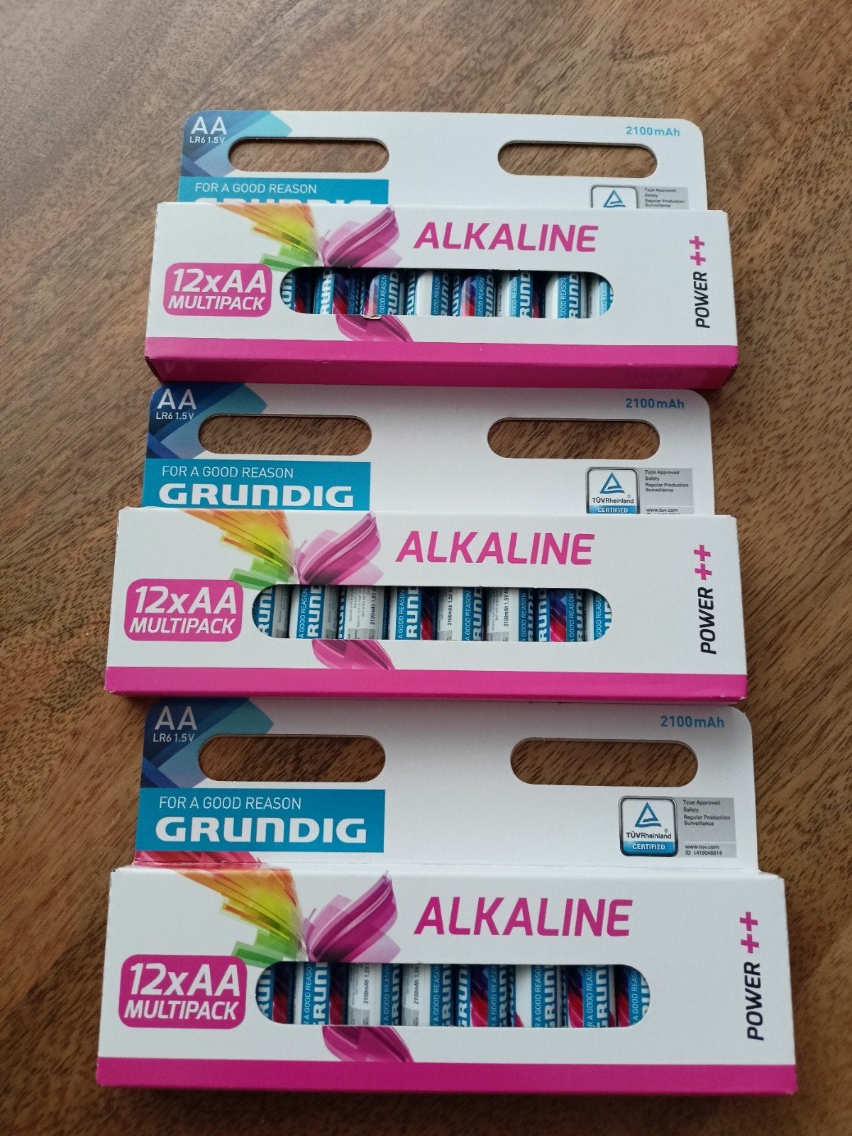 Grundig AA Batterijen - 3x 12-pack Alkaline Power++, Ophalen of Verzenden, Nieuw