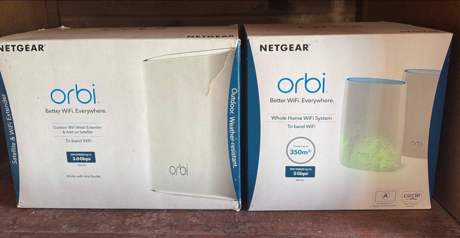 NETGEAR Orbi RBK50v2 WiFi Mesh met Outdoor Satelliet, Ophalen of Verzenden, Gebruikt, Router