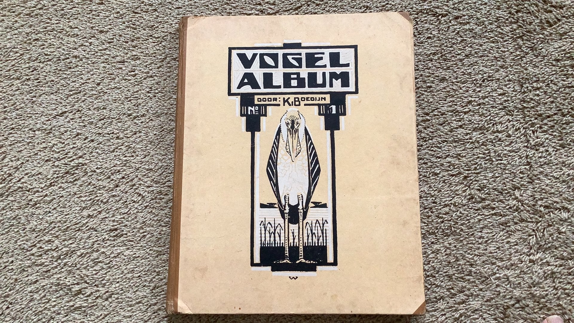 Vogelalbum no. 1, K. Boedijn. Uitg. Klaverblad, Haarlem 1923, Ophalen of Verzenden, Gelezen, Plaatjesalbum