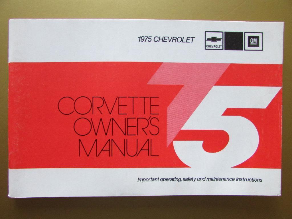 1975 Chevrolet Corvette owner's manual, Engels, Auto diversen, Handleidingen en Instructieboekjes, Ophalen of Verzenden