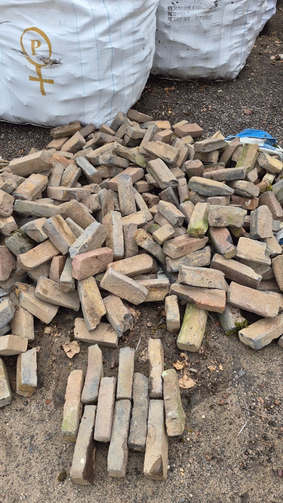 🧱✅️50M2 GEBAKKEN WAALTJES.  BIGBAGS, Ophalen of Verzenden, Gebruikt, Keramiek, Klinkers