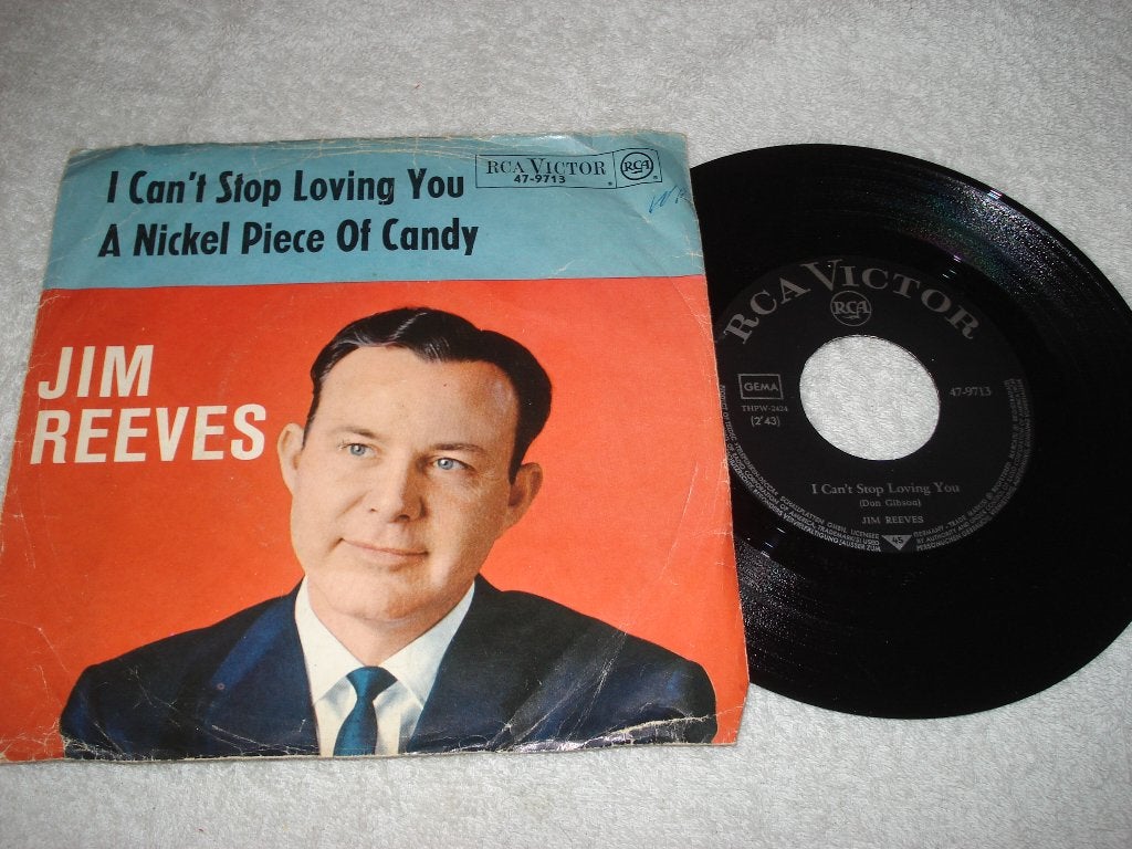Jim Reeves   I Cant Stop Loving You     Orgineel, Fotohoes, Ophalen of Verzenden, Zo goed als nieuw, Country en Western
