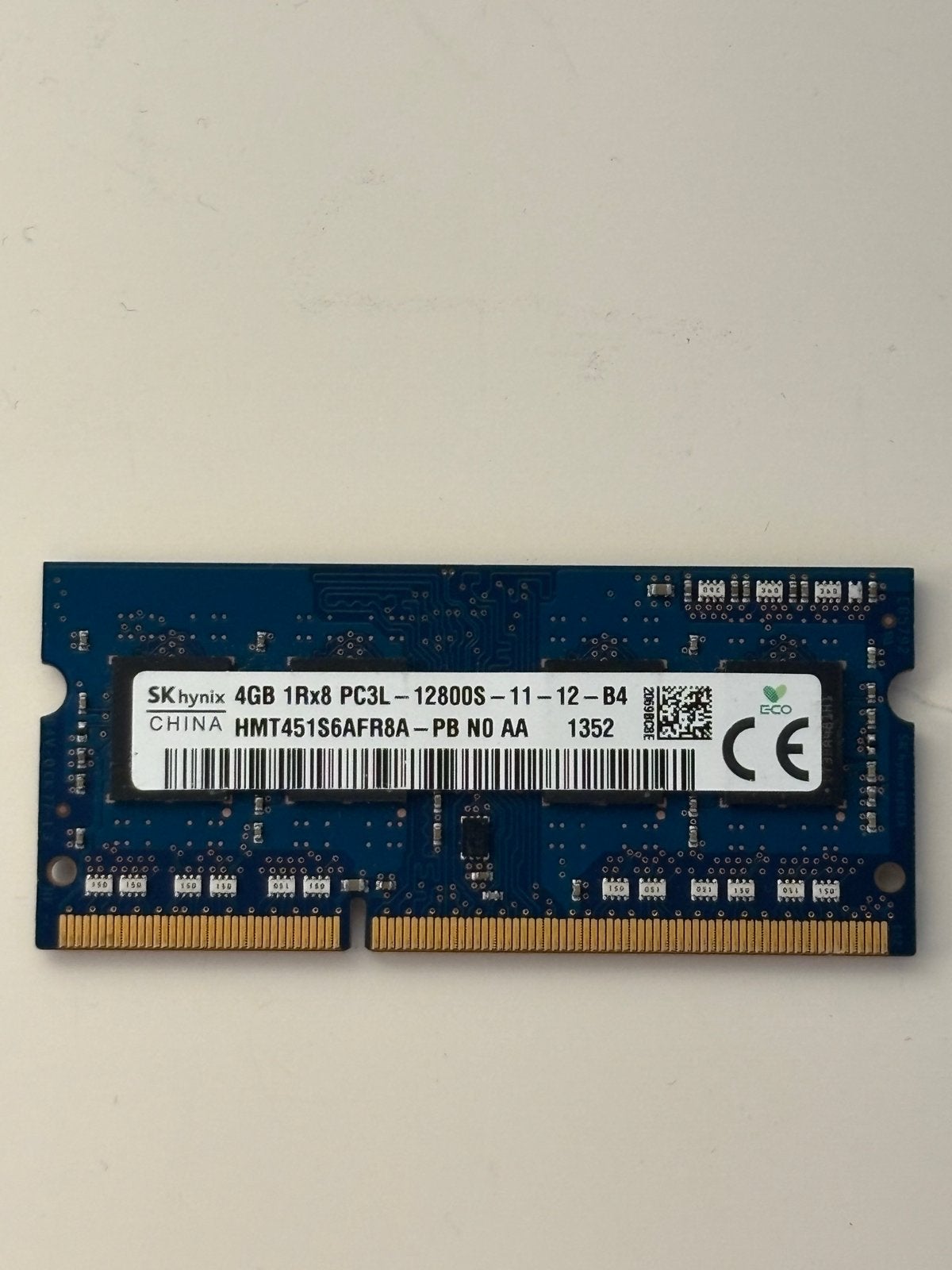 SK Hynix 4GB DDR3L RAM PC3L-12800S Laptop Geheugen, Gebruikt, DDR3, Ophalen of Verzenden, Laptop