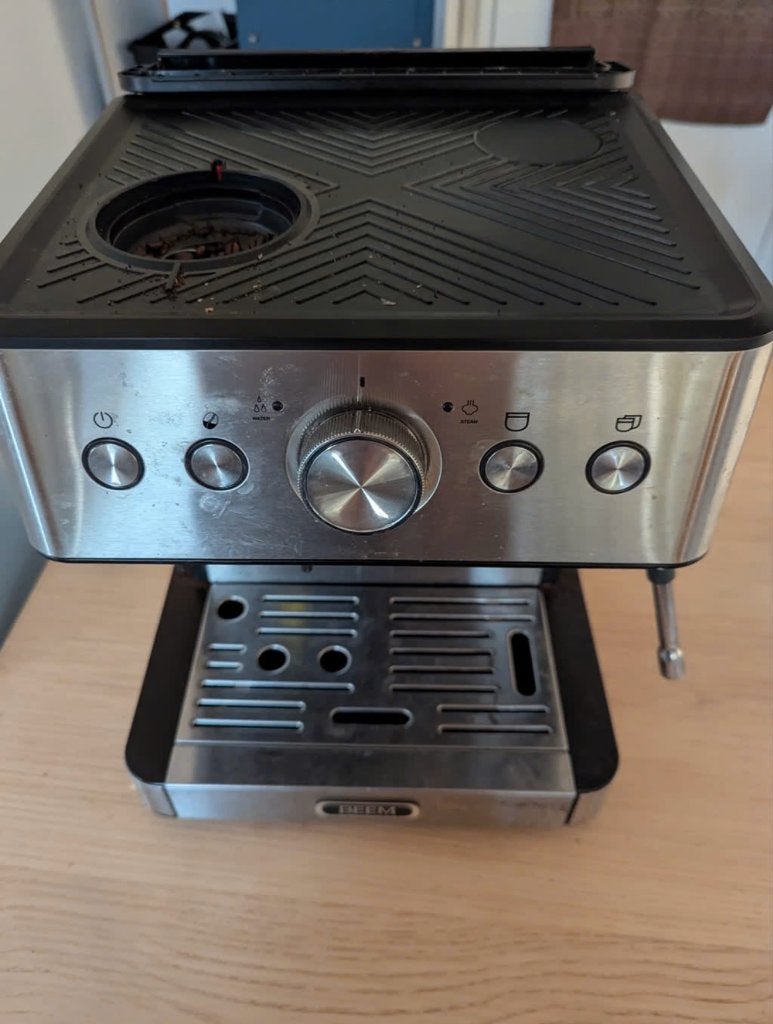 Beem Espressomachine GRIND TASTE met bonenmaler, Witgoed en Apparatuur, Espresso apparaat, Ophalen of Verzenden, Zo goed als nieuw