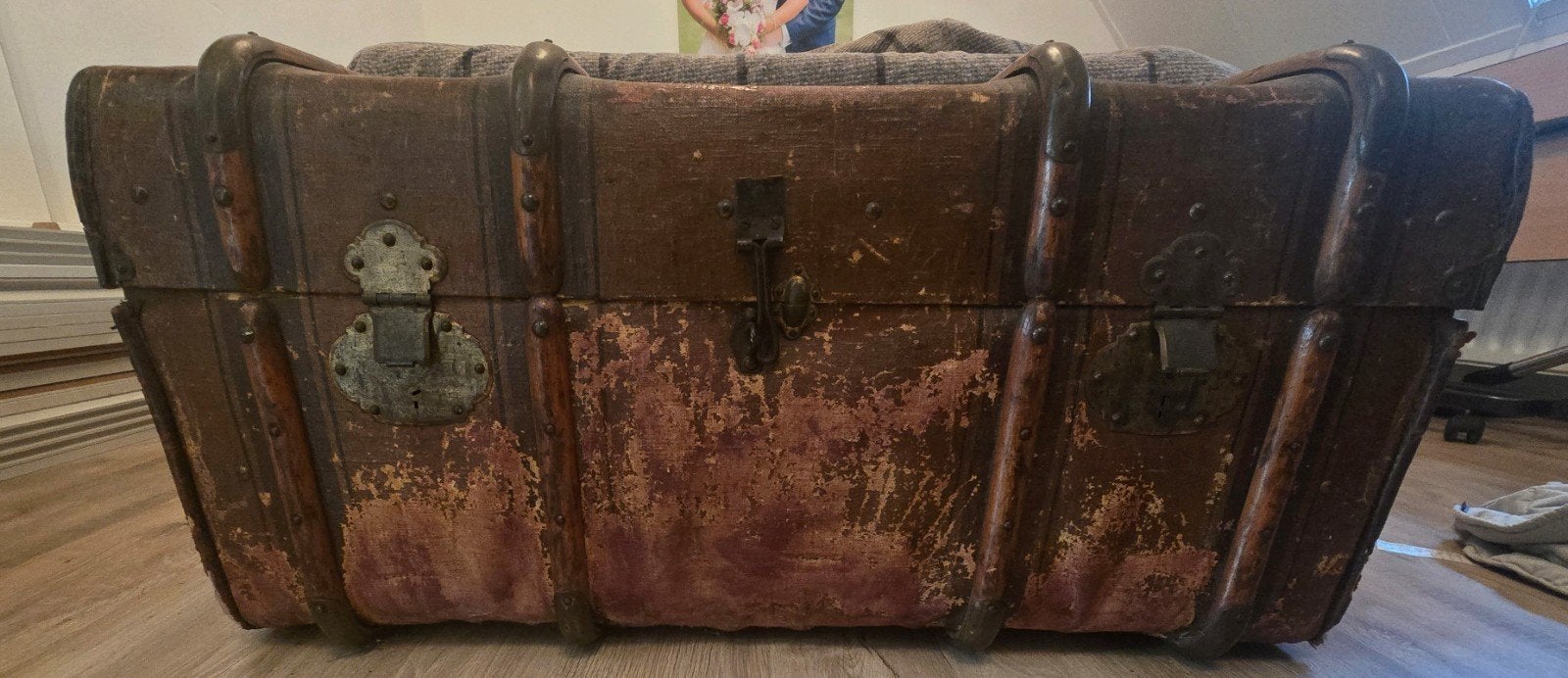 Antieke Reiskoffer / Hutkoffer - Decoratief Item, Ophalen