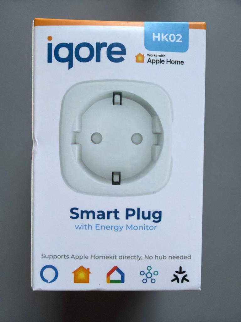 Iqore Smart Plug HK02 met Energiemonitor - Apple HomeKit, Ophalen of Verzenden, Nieuw, Stekker