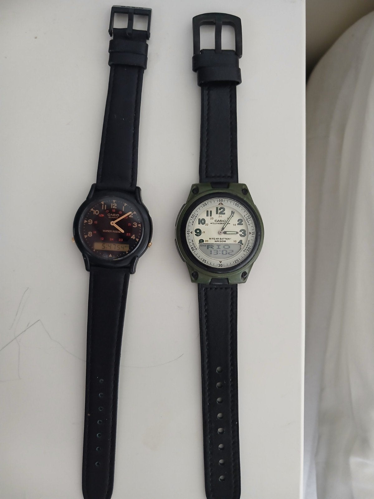 casio quartz  2x, Ophalen of Verzenden, Staal, Overige merken