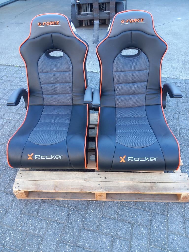 2x X Rocker G-Force Gaming Stoelen met Speakers, Ophalen, Overige merken, Gebruikt