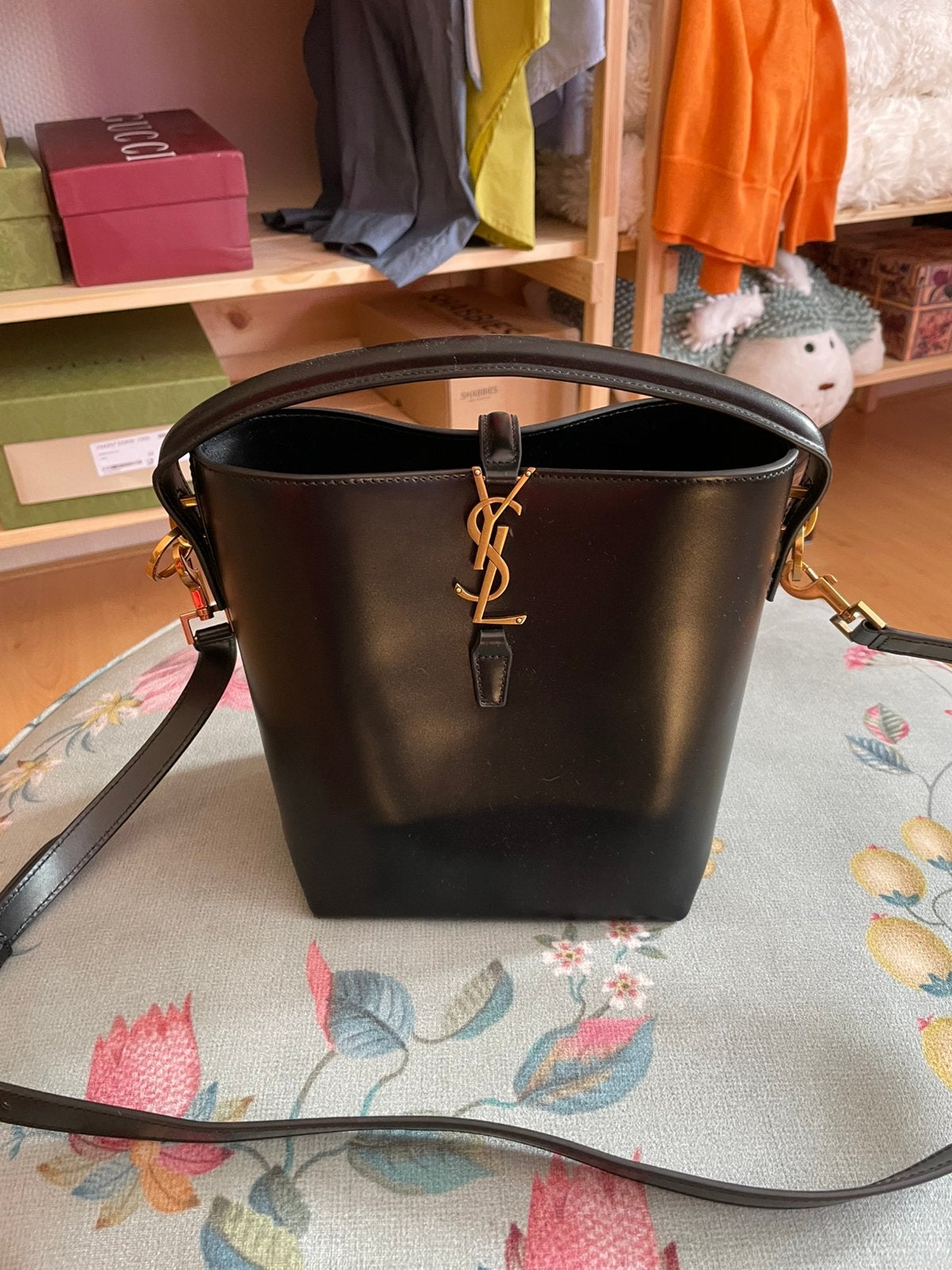YSL tas, Verzenden, Zo goed als nieuw, Zwart, Handtas