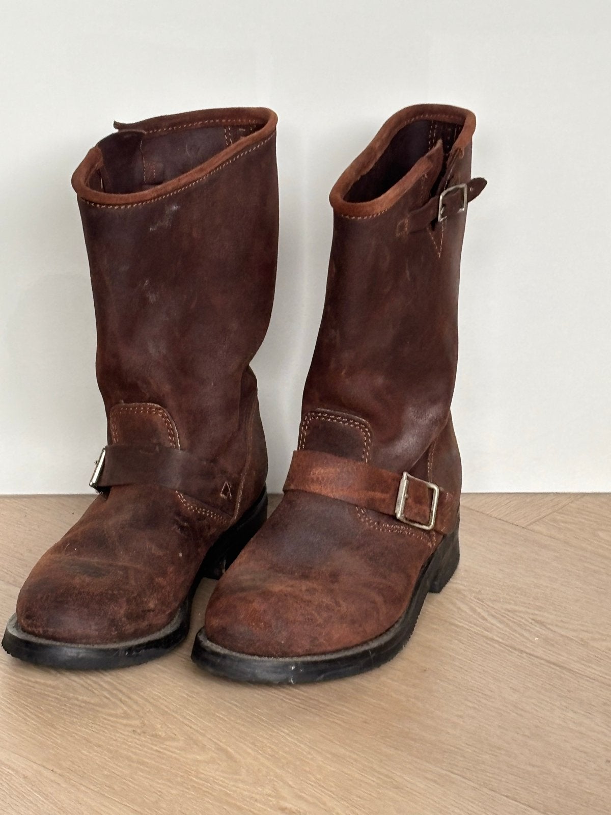 Adam's Boots bruine leren laarzen maat 42, Ophalen, Gedragen, Bruin