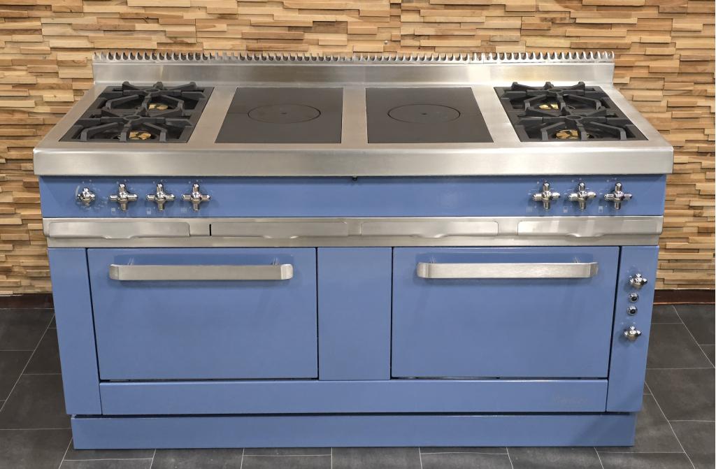 Luxe Fornuis Morice 160cm blauw 6 pits 2 ovens La Cornue, Niet ingevuld, 60 cm of meer, Niet ingevuld, Ophalen of Verzenden