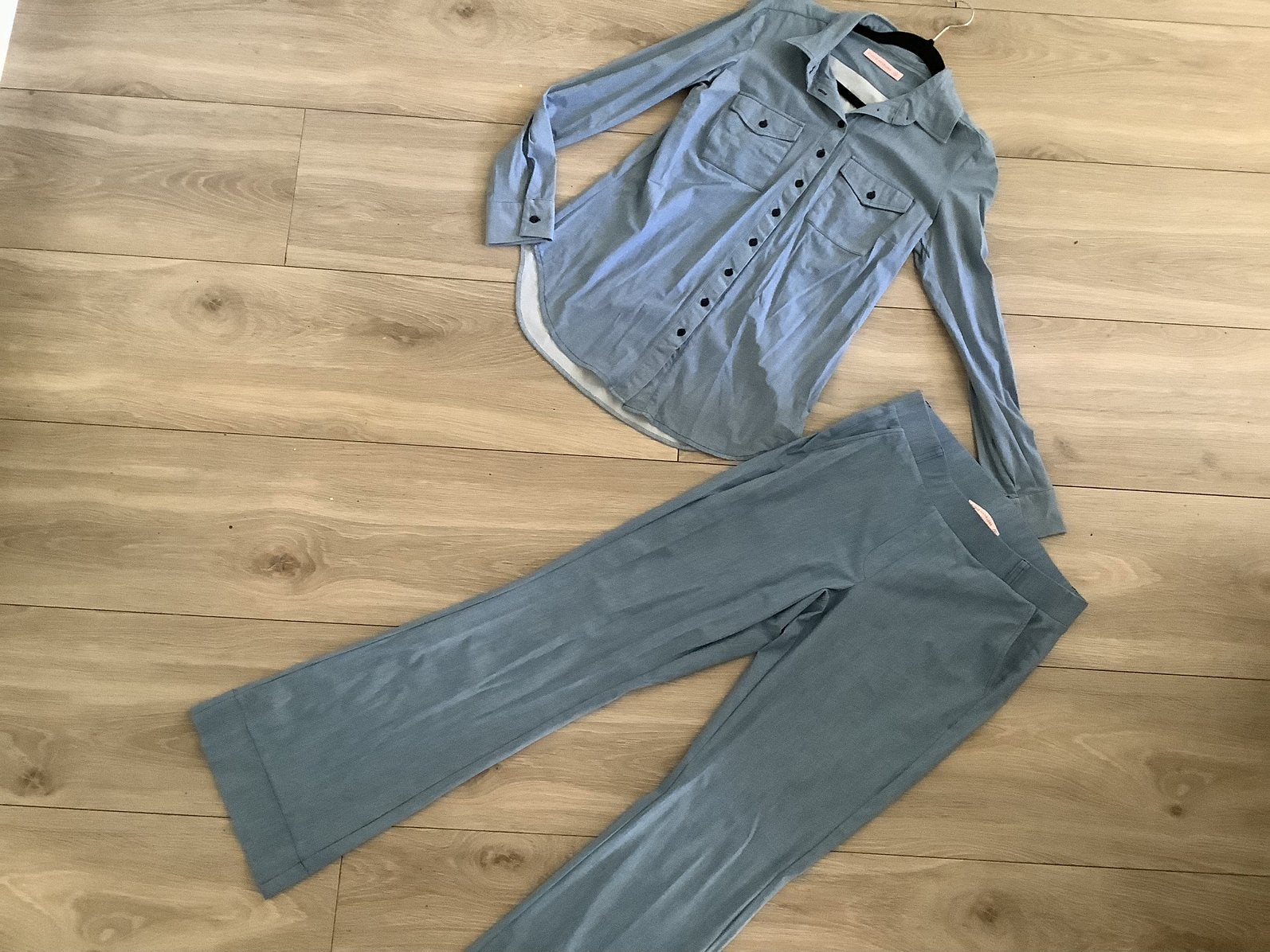 Studio Anneloes denim travelstof set net jumpsuit s en m, Verzenden, Zo goed als nieuw, Blauw, Lang