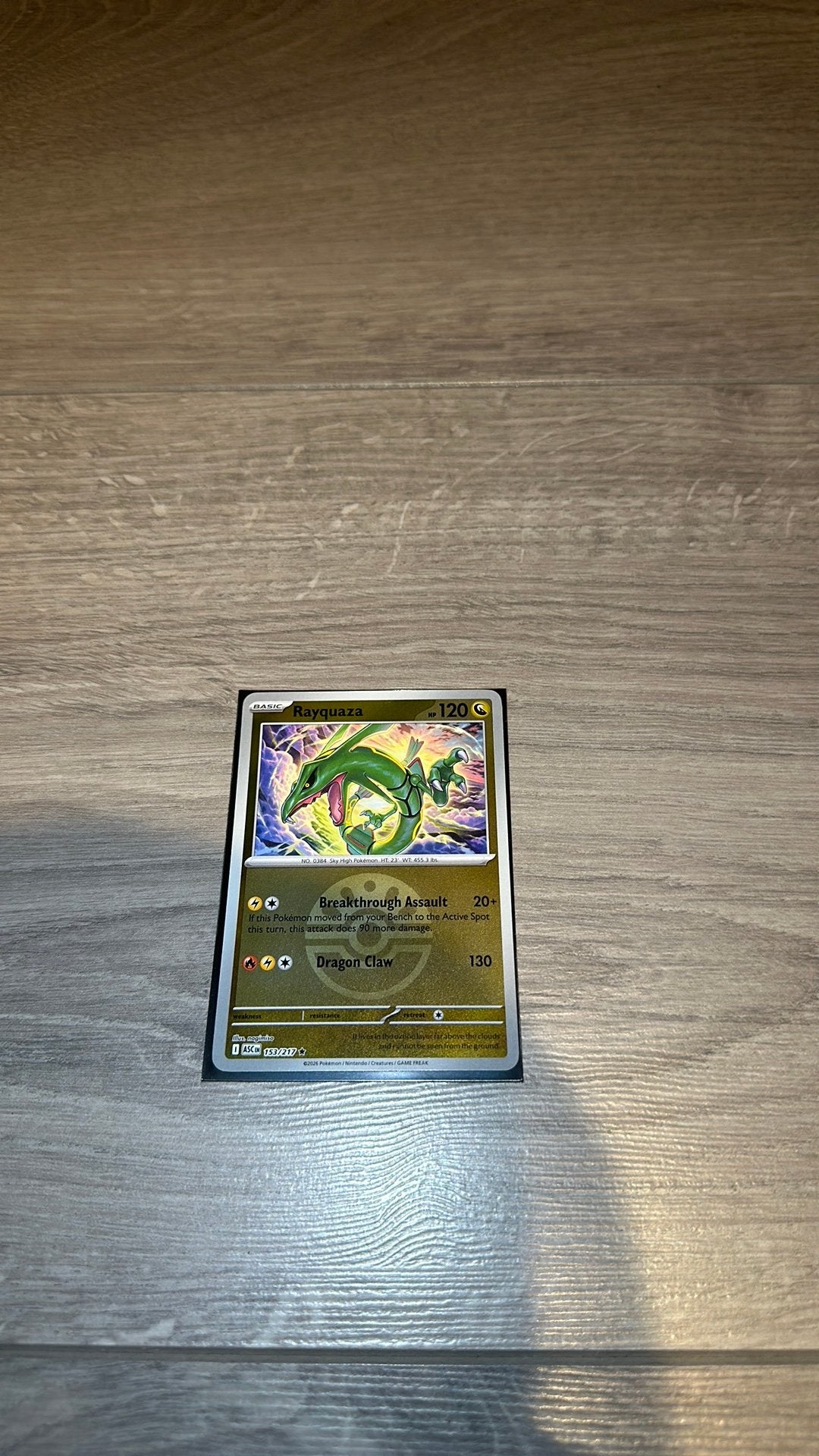 Rayquaza 153/217 Pokeball - Ascended Heroes, Ophalen of Verzenden, Zo goed als nieuw