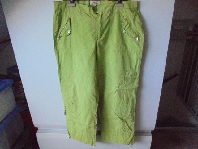 Groene Miss Etam broek   maat 48, Kleding | Dames, Maat 46/48 (XL) of groter, Ophalen of Verzenden, Zo goed als nieuw, Lang