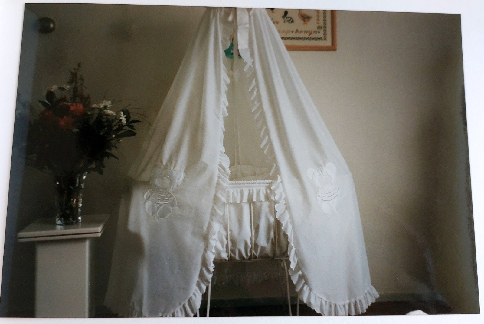 Vintage metalen wieg (jaren 60), Kinderen en Baby's, Babywiegjes en Ledikanten, Ophalen, Wieg