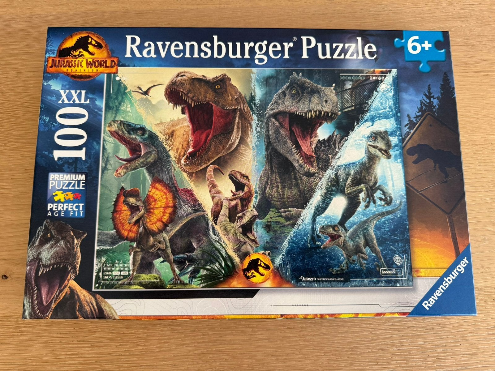 Ravensburger XXL puzzel Jurassic World 100 stuks, Ophalen of Verzenden, Meer dan 50 stukjes, Zo goed als nieuw, 6 jaar of ouder