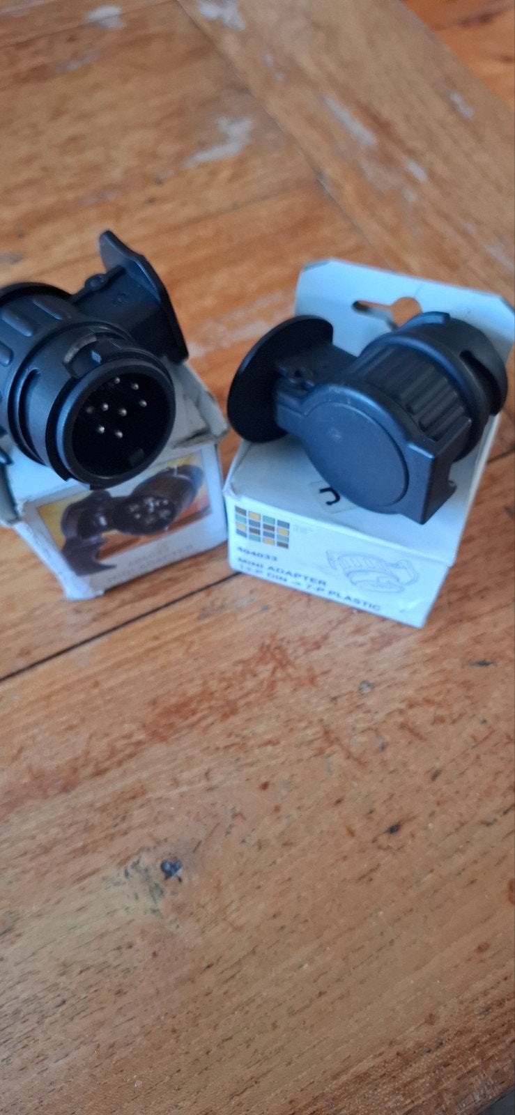 Mini Adapter 13-P DIN naar 7-P Plastic, Ophalen of Verzenden, Nieuw