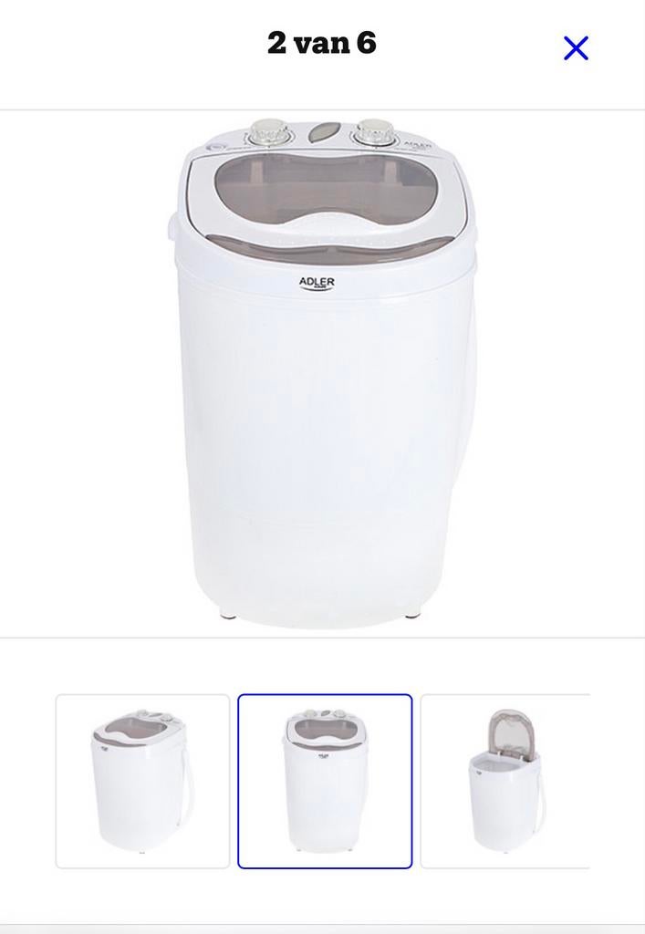 Adler Camping Mini Wasmachine - Compact & Draagbaar, Caravans en Kamperen, Ophalen of Verzenden, Zo goed als nieuw