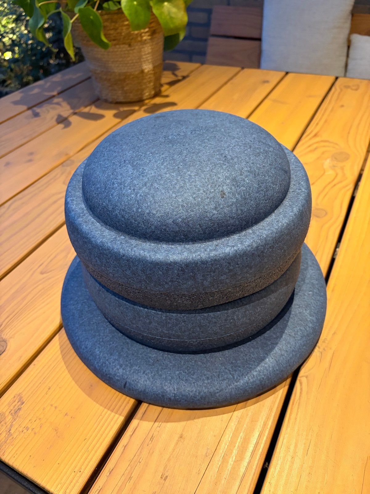 Stapelstein donkerblauw incl. balansbord (origineel), Ophalen of Verzenden, Zo goed als nieuw, Jongen of Meisje