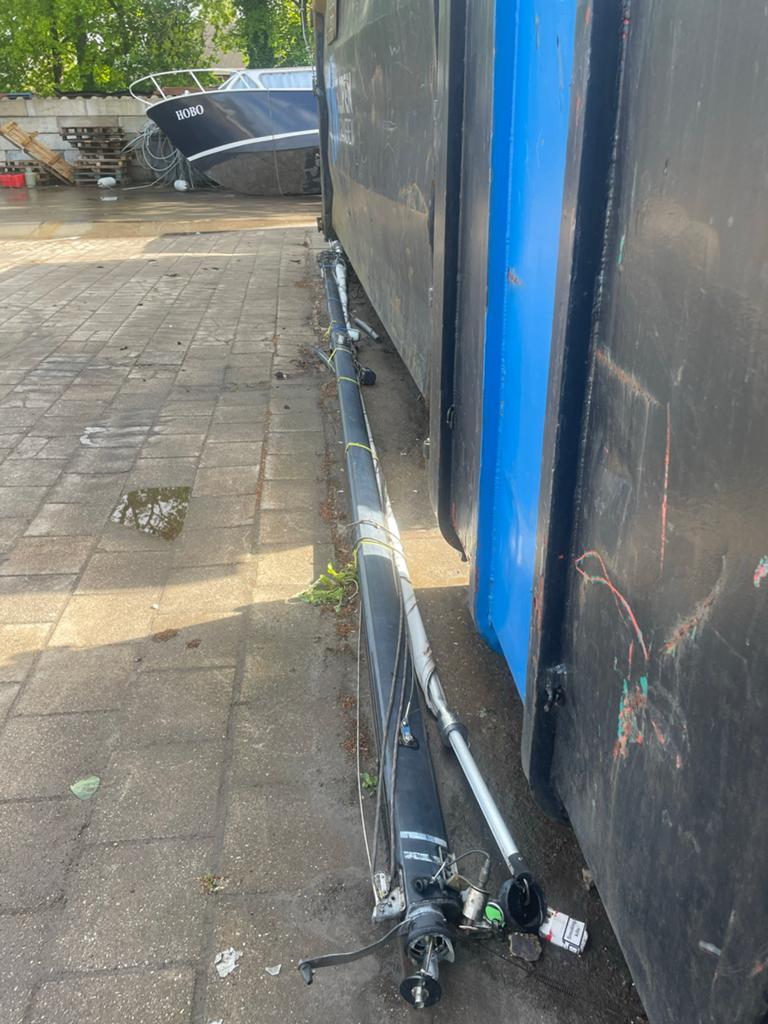 Mast voor zeilboot circa 8 meter, Watersport en Boten, Ophalen, Gebruikt, 6 meter of meer, Toebehoren