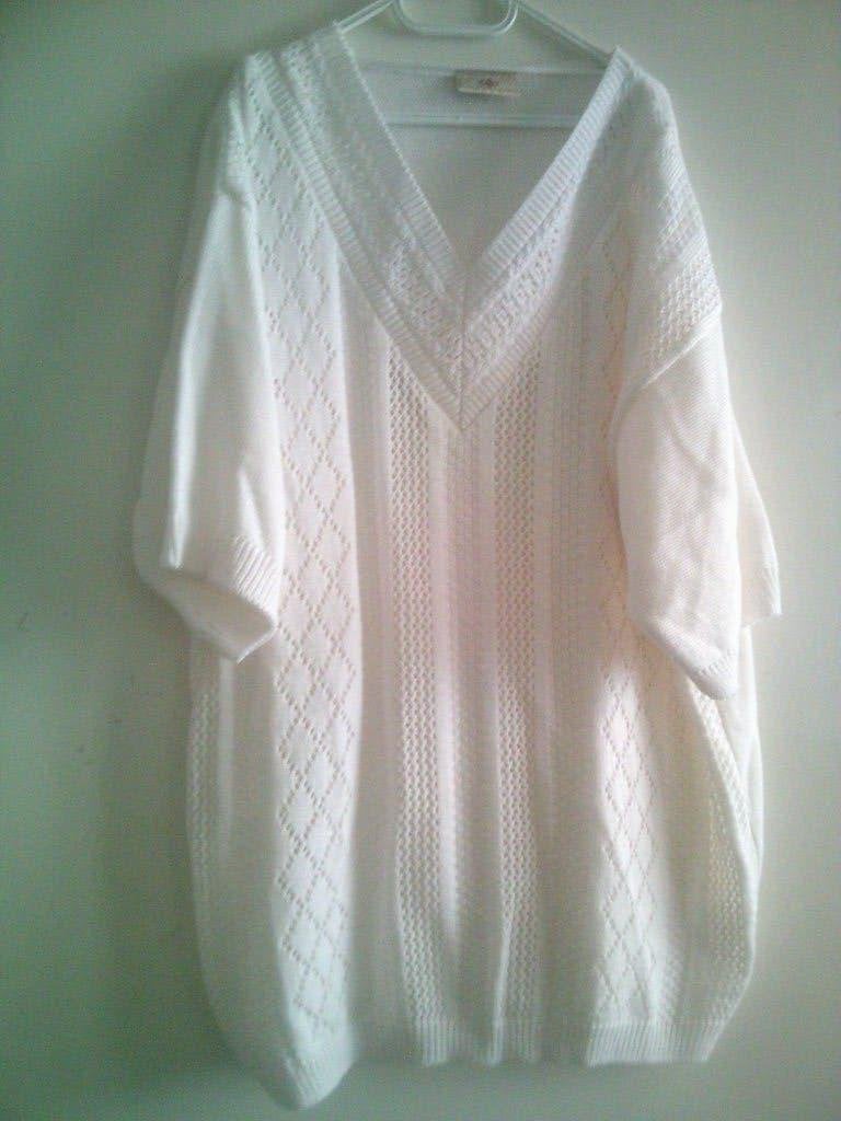Vintage witte trui, Verzenden, Zo goed als nieuw, Wit, Zonder mouw