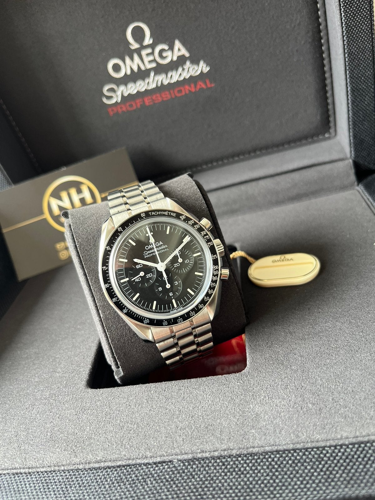 Omega Speedmaster Saffier 310.30.42.50.01.002 09/2023, Ophalen, Staal, Staal, Polshorloge