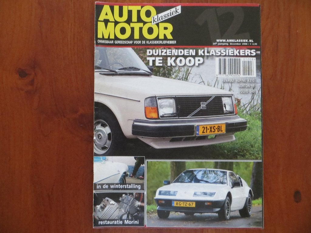Auto Motor Klassiek 12 2008 Renault Alpine A310, Norton 99, Ophalen of Verzenden, Nieuw, Renault