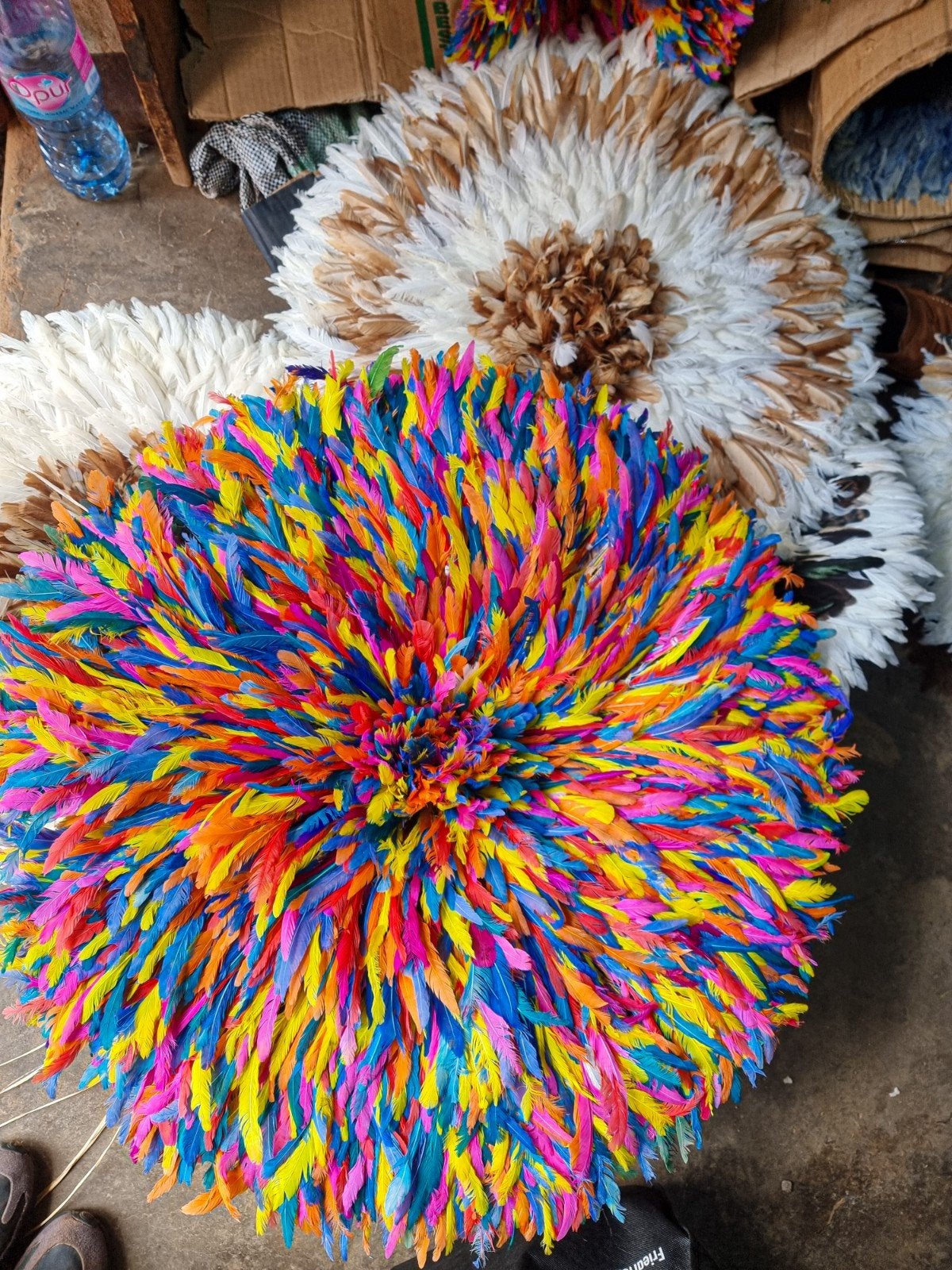 Afrikaanse wanddecoratie juju hat, Ophalen of Verzenden, 75 m² of meer