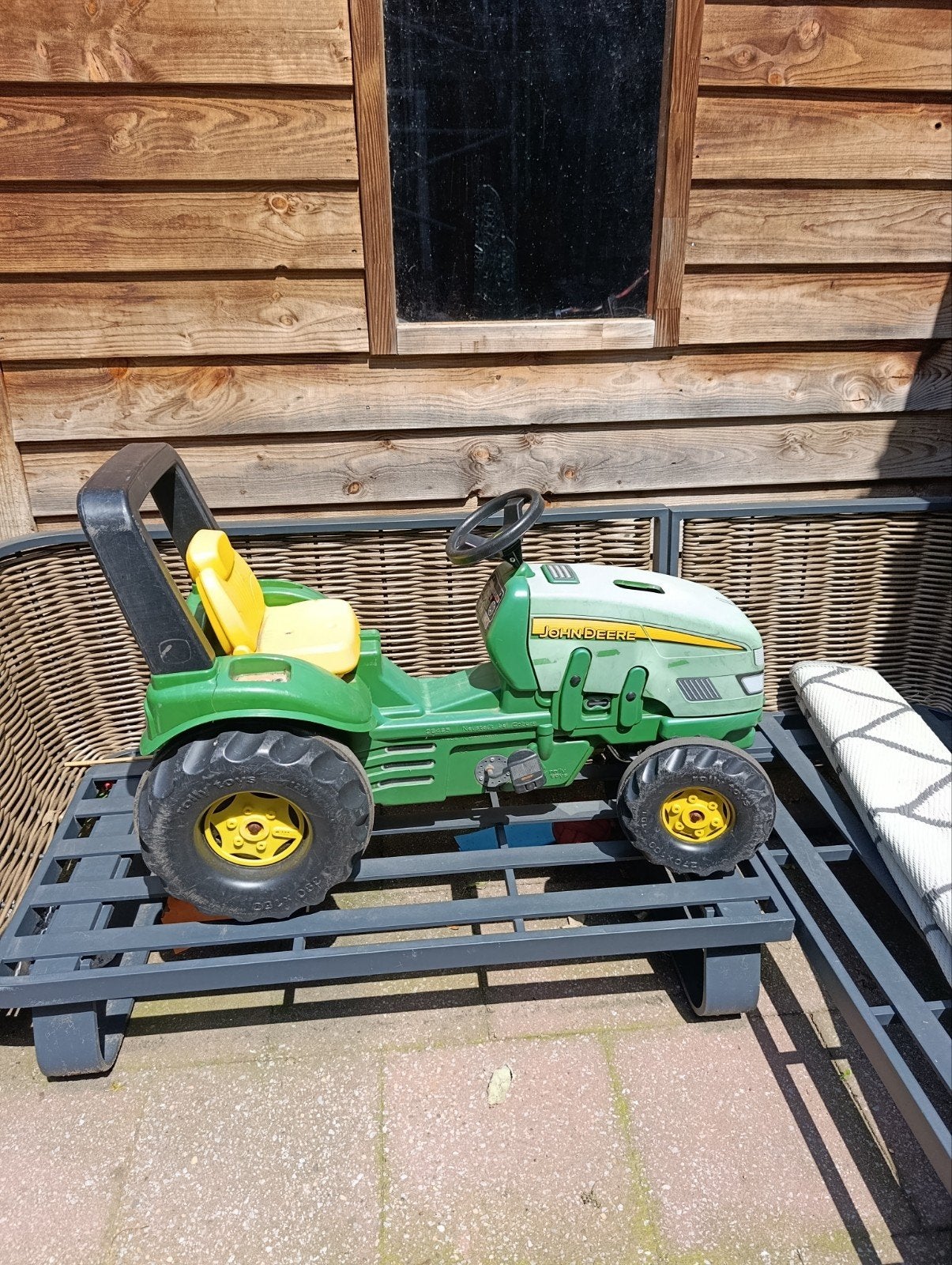 John Deere Traptractor met aanhanger, Ophalen, Gebruikt, Trapvoertuig