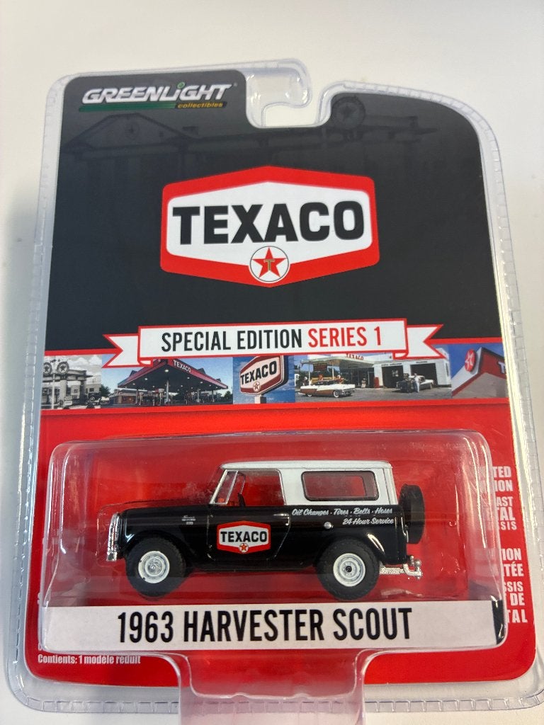 88813: Harvester Scout - Texaco - 1963 - Greenlight 1:64, Auto, Nieuw, Ophalen of Verzenden, Bachsatztstr. 54 D 72131 Ofterdingen, Germany