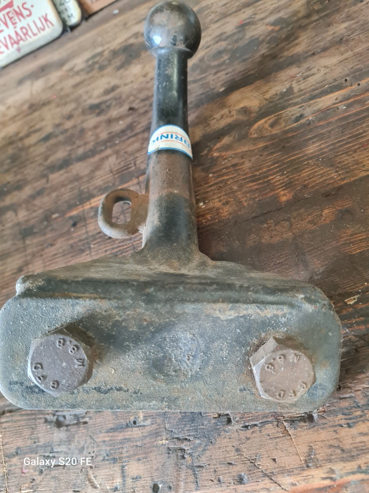 Brink trekhaak kogel met montageplaat, Ophalen of Verzenden