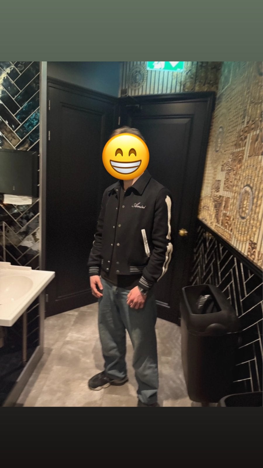 prachtig Amiri Jacket man, maat L, Ophalen of Verzenden, Nieuw, Maat 52/54 (L), Zwart