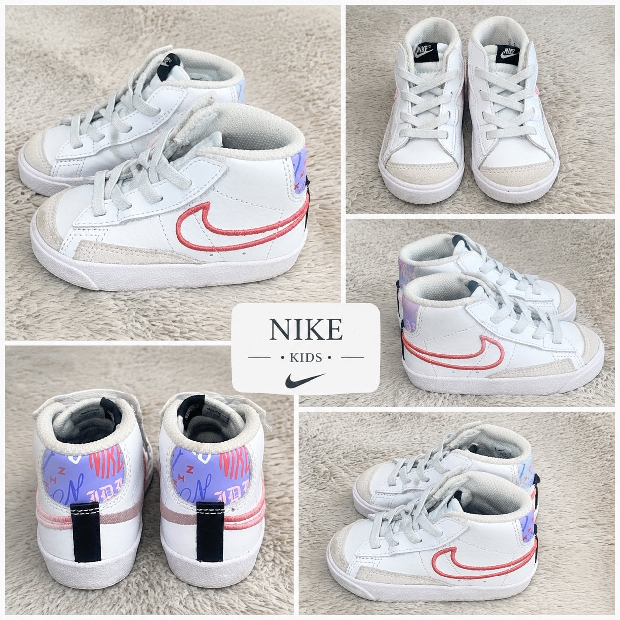 Nike Kids Blazer Mid '77 sneakers - Maat 23.5, Kinderen en Baby's, Babykleding | Schoentjes en Sokjes, Ophalen of Verzenden, Zo goed als nieuw