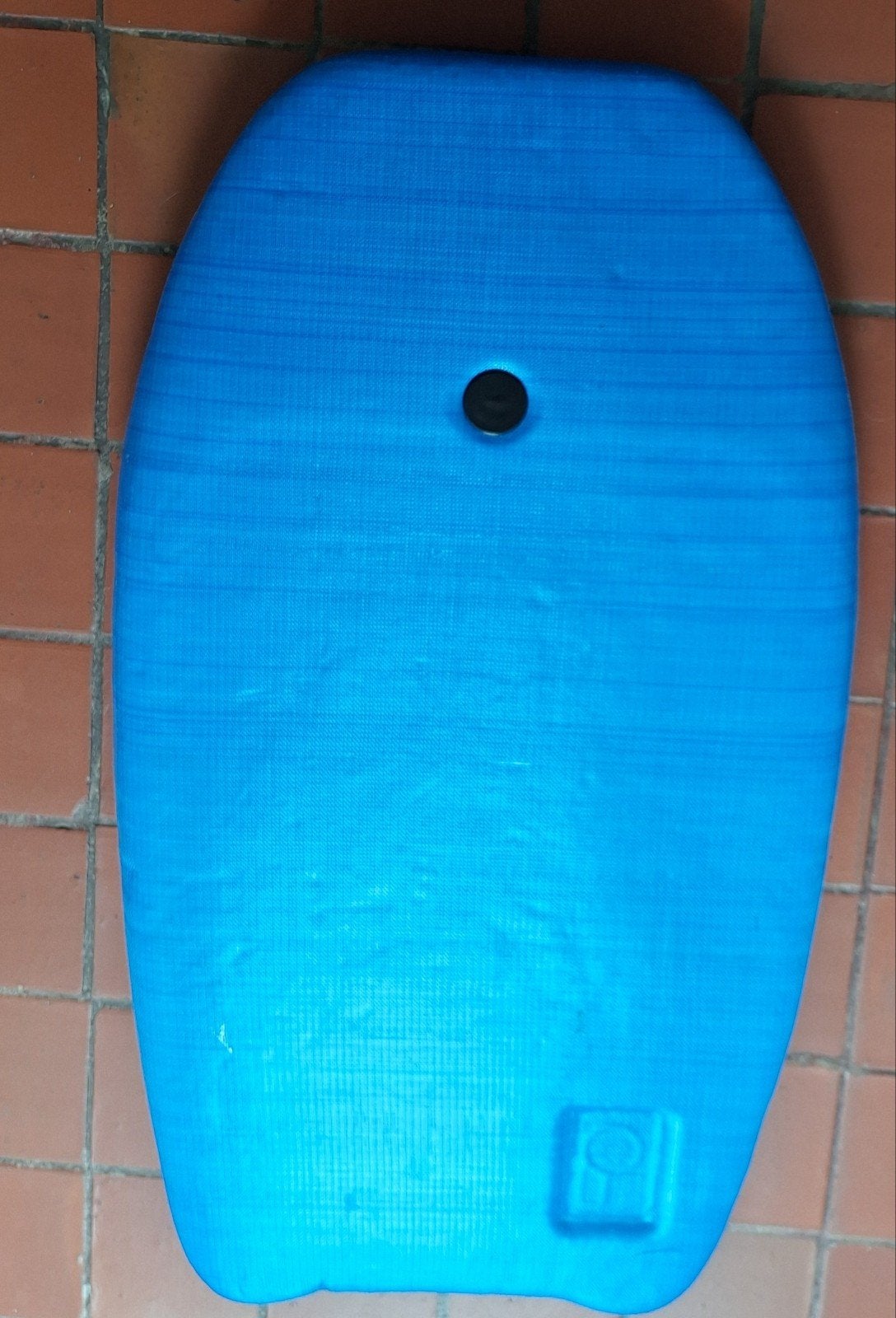 Bodyboard met draagtas - Blauw/Geel, Watersport en Boten, Ophalen of Verzenden, Gebruikt, Overige typen, Met draagtas